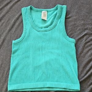 Old Navy Women's Ribbed Tank Top - Aqua
